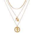 thumbnail image 2 of Zeus Mode Femmes Pendentif Rétro Collier Multicouche Chaîne Clavicule Tendance, 2 of 7