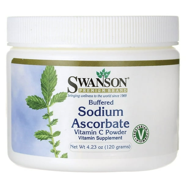 Swanson Buffered Sodium Ascorbate Vitamin C Powder 4.23 oz Powder