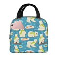 thumbnail image 1 of Easygdp Cute Polar Bear Fishing Bolsa Térmica Premium - Tela Oxford Impermeable, Gran Capacidad, Bolsillo Frontal, Unisex para Trabajo, Escuela, Actividades al Aire Libre y Picnics, 1 of 8