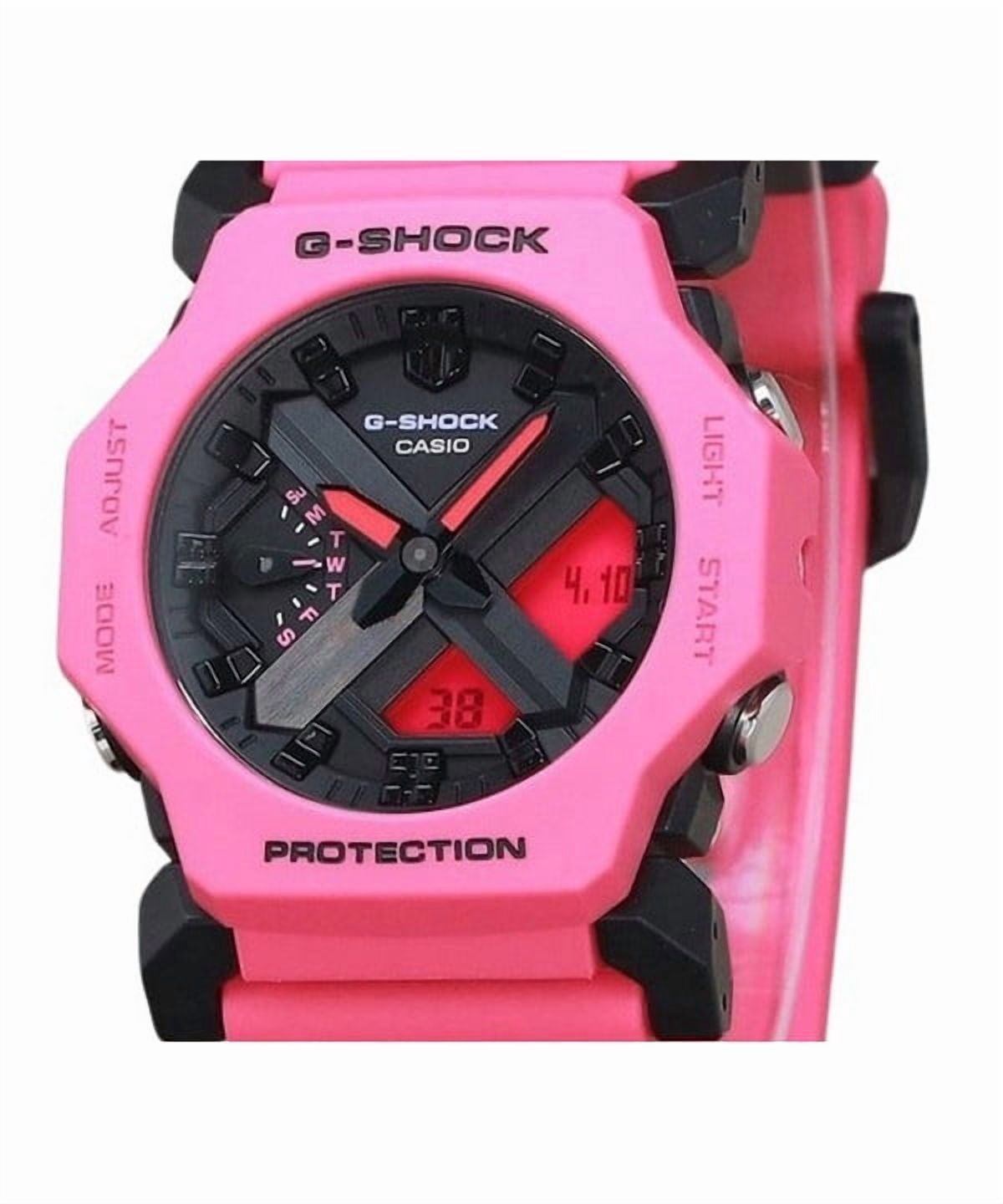 Casio G-Shock Analog Digital Purple Resin Strap Black Dial Quartz GA-2300-4A 200M Men's Watch