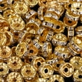 thumbnail image 4 of Hollow Spacer Beads Gold Round 8mm 200 Pieces For Jewelry Making Bag, 4 of 8