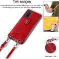 thumbnail image 5 of PU Leather Wallet Case for Samsung Galaxy S20 Plus Necklace Crossbody Lanyard Case Cover with Card Holder Adjustable Detachable Anti-Lost Neck Strap Case for Samsung Galaxy S20 Plus,6.7",Red, 5 of 13