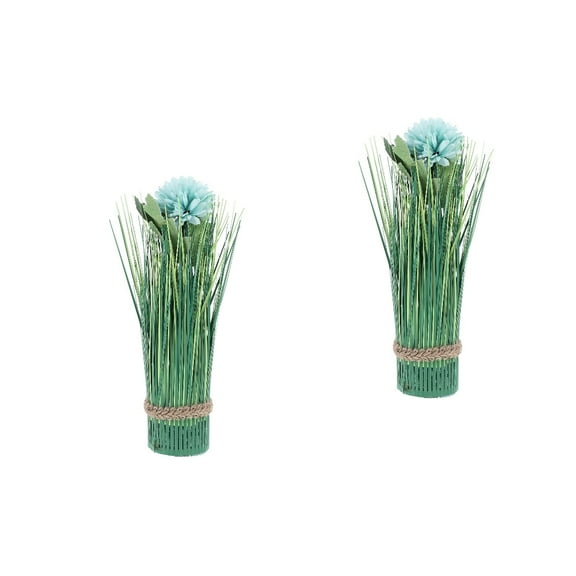 HOMEMAXS 2pcs Artificial Fake Onion Grass Fake Plants Decorative Fake Grass Flower Decoration Tabletop Vase Grass Decor