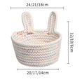 thumbnail image 6 of Visland Laundry Basket&nbsp;Large Capacity&nbsp;Reusable&nbsp;Cotton Rope&nbsp;Handmade Desktop Sundries Woven Basket&nbsp;Household Supplies&nbsp;, 6 of 8