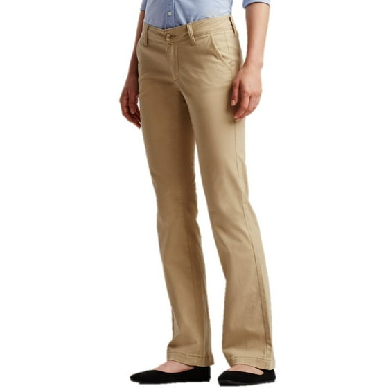 Aeropostale - Aeropostale Womens Curvey Classic Khaki Pants - Walmart.com