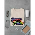 thumbnail image 3 of Happy Pride Bubblegum Text T-Shirt Men -Smartprints Designs, Male 4X-Large, 3 of 4