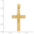 thumbnail image 3 of FB Jewels 14K Yellow Gold Laser Designed Cross, 3 of 4
