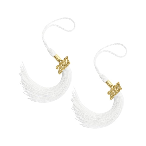 2027 Graduations Cap Tassels, for Grad Cap Hat Accessories Ceremonies Memorial Graduations Decorations White