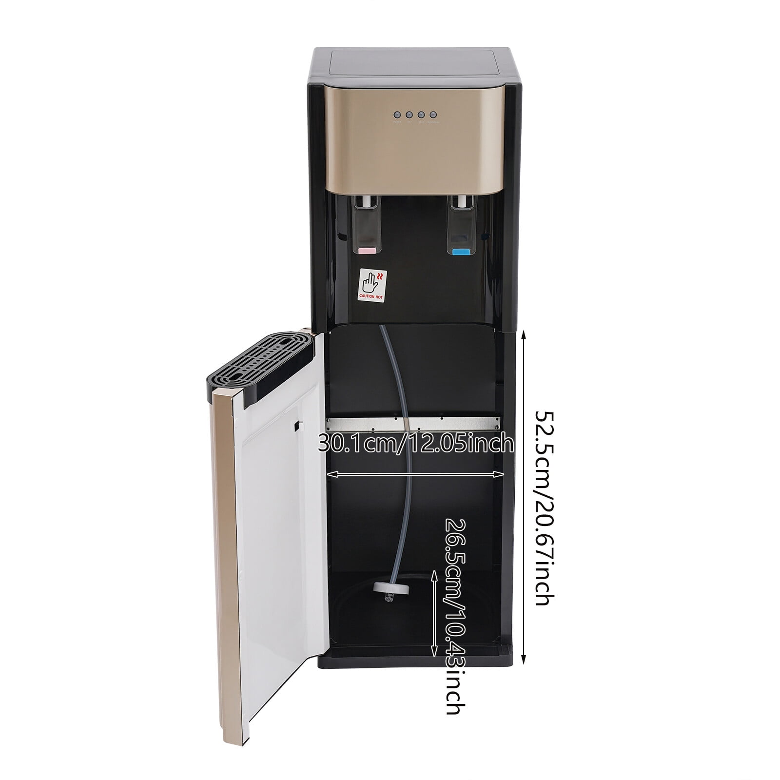 TFCFL 20L/5.28 Gallon Bottom Loading Water Drinking Machine Electric Hot & Cold Water Dispenser 620W 110V