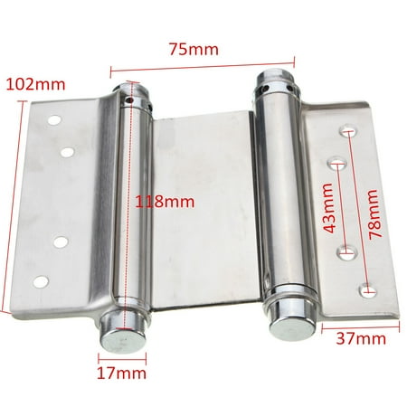 A Pair Stainless Steel 4 Double Action Door Hinge Spring