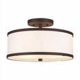 thumbnail image 2 of Livex Lighting 62627-07 Transitional Two Light Ceiling Mount from Park Ridge Collection in Bronze/Dark Finish, 2 of 4