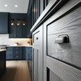 thumbnail image 6 of Goo-Ki 12 Pack 3'' Hole Center Matte Black Cabinet Cup Pulls, Hammered Texture with Curved Edges, Elegant Vintage Drawer Cabinet Handles for Bar Cupboard Closet Wardrobe, 6 of 7