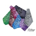 thumbnail image 3 of Motique Accessories Modern Tie Dye Bandana - Bright Blue, 3 of 5
