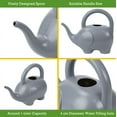 thumbnail image 6 of Expert Gardener Gray Plastic Elephant Kids Watering Can, 6 of 7