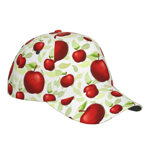 Kdxio Unisex Fruit Apples Pattern Baseball Cap Unisex Washed Classic Adjustable Hat