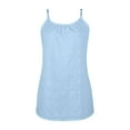 thumbnail image 3 of Sngxgn Womens Tops - Scoop Neck Cami - Tank Top for Women, Camisole for Women, Tummy Control Shapewear(Blue,XXL), 3 of 7