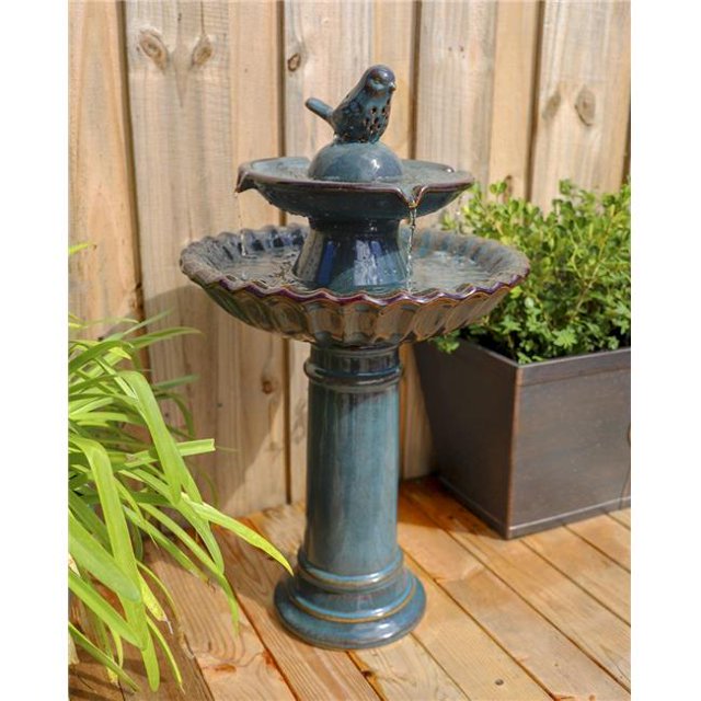 Kenroy Home 51083IV Vogel Tiered Birdbath, Ivory