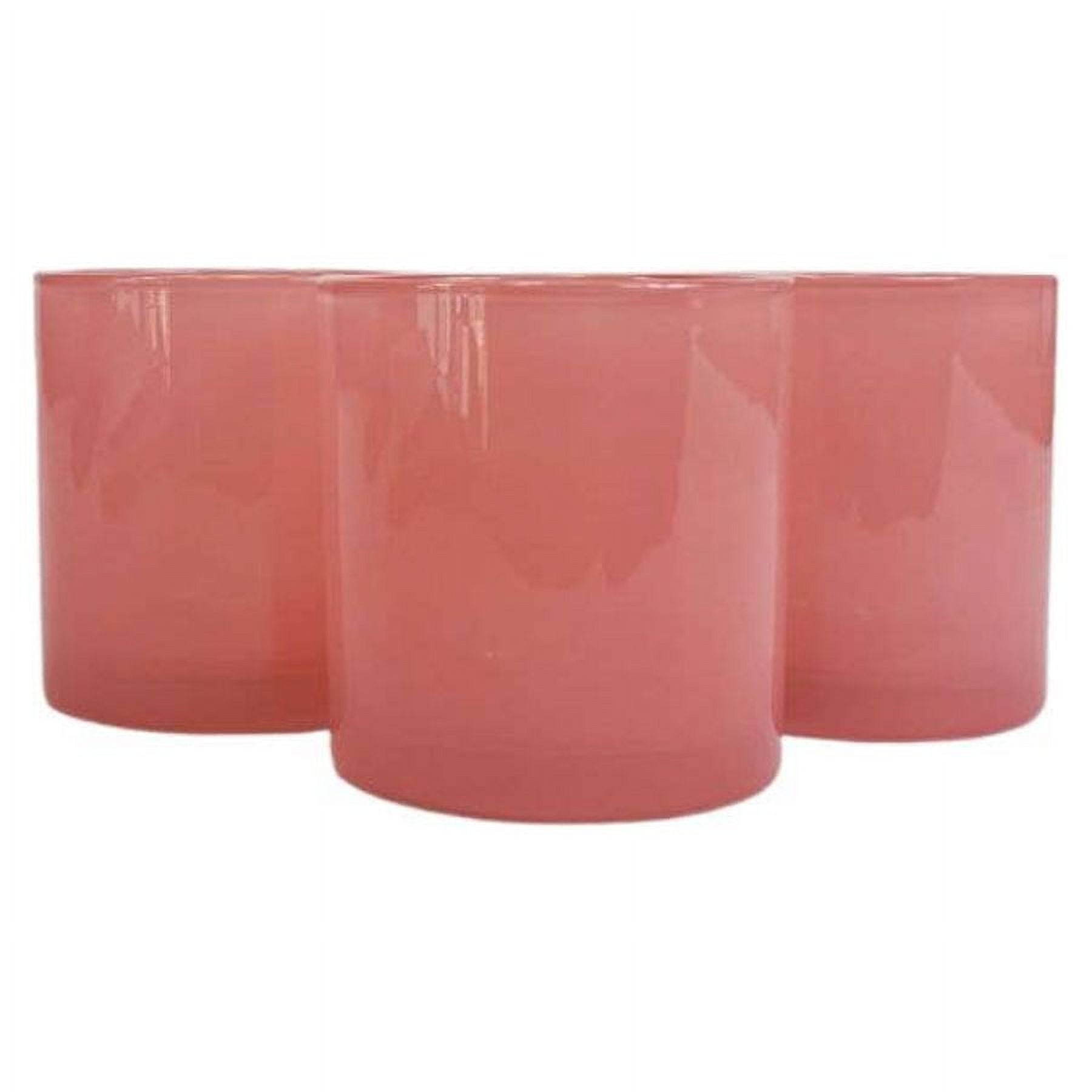 9 oz. Monticiano Ballerina Pink Empty Candle Jar candle vessels for DIY candle-making projects (Box of 12) FREE SHIPPING