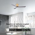 thumbnail image 4 of Matthews Fans - Irene-3H 3-Blade 42 Inch Flush Mount Ceiling Fan In Contemporary, 4 of 6