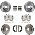 thumbnail image 1 of Transit Auto Front Rear Disc Brake Caliper Rotors Drums Ceramic Pads Kit (8Pc) for Car 2007 Honda Accord 2.4L Vehicles Built Canadian Market KC8-100780C, 1 of 11