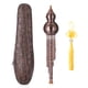 thumbnail image 1 of Flauta de calabaza Hulusi en bronce pulido, tono Bb, ideal para principiantes y músicos profesionales - Incluye estuche elegante y cordón decorativo., 1 of 7