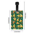 thumbnail image 4 of Luggage Tags for Suitcases, Cute Pizza Food Leather Bag Luggage Tags ID Label Tags Privacy Protection Travel Bag Labels, 4 of 6