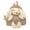 Khaki, variant on GobdXE Back To School Student Solid Nylon Cartoon Rabbit Plush Daypack Large Single Main Zipper Compartment Unisex Mini Backpack Size:One Size