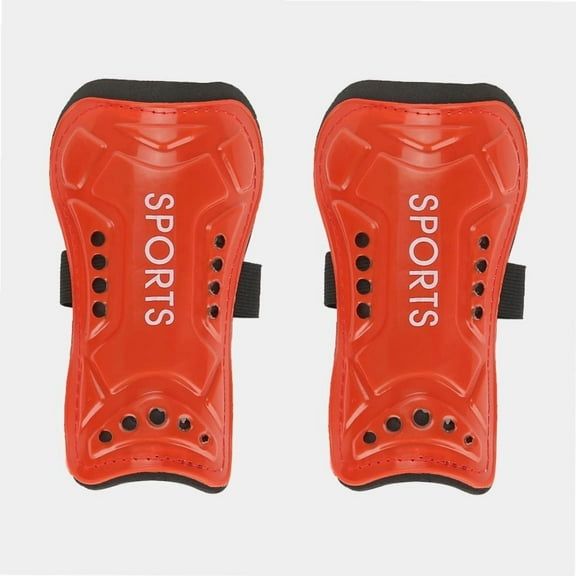 Soccer Shin Guards, A Pair Child Football Shin Pads Training Leg Guards Sport Safety Protector for 3-13 Teenagers, Boys, Girls, Kids, Youth[Red]
