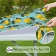 thumbnail image 6 of Yellow Lemon Fruit Flowers Square Fitted Tablecloth with Elastic Edge,Square Table Cover,Washable Elastic Table Cover for Home Kitchen Party Decor 36"x36", 6 of 6