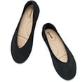 thumbnail image 5 of Women's Wide Width Flats Shoes - Classic Knitted Breathable Ladies Slip on Dress Ballet Shoes., 5 of 8