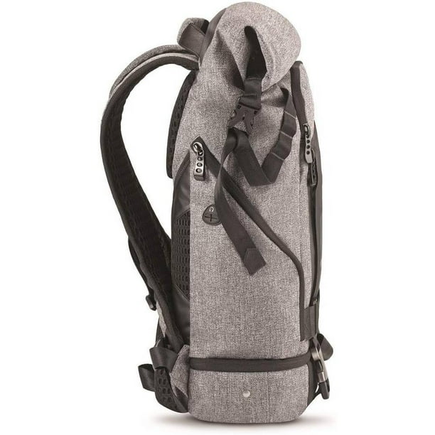 acer predator backpack for 15.6 laptop gray black Rolltop Gaming Backpack, Water Resistant Lightweight Travel Fits and Protects Up to 15.6" Gaming Laptops, Grey with Teal Accents The ergonomic chest strap with integrated whistle ensures safety and comfort during travel Acer PBG591 Predator Utility Gaming