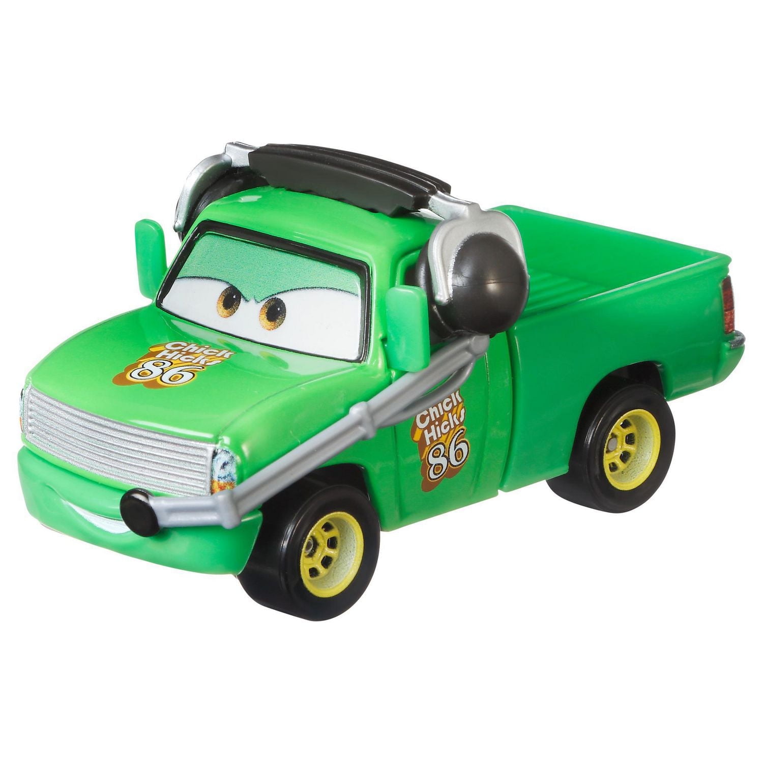 Chick Hick et Chef Chick du film «Les Bagnoles» de Disney/Pixar, véhicules en métal moulé sous pression à l’échelle 1:55, coffret de 2, bolides de course jouets, véhicules personnages, coffret-cadeau