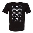 thumbnail image 1 of Gravity Threads Cuerno clásico Rimmed Sunglass Imprimir Camiseta de manga larga y corta, manga corta negros Gravity Trading Camiseta de manga corta, 1 of 1