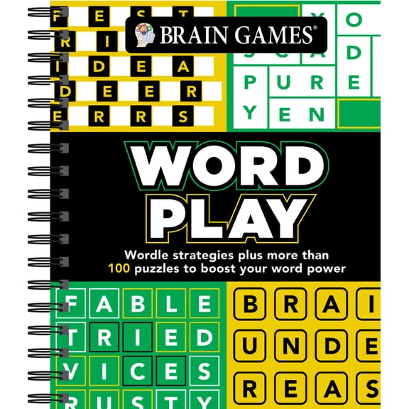 Pre-Owned Brain Games - Word Play: Wordle Strategies Plus More Than 100 Puzzles to Boost Your Word Power (Spiral-bound) 1639382135 9781639382132