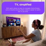 Roku Streaming Stick 4K - HDR & Dolby Vision Roku Streaming Device for TV with Voice Remote & Long-Range Wi-Fi - Free & Live TV