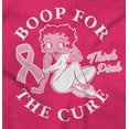 thumbnail image 2 of Breast Cancer Betty Boop For The Cure Women Plus Size Graphic Tee Tees Brisco Brands 2X, 2 of 5