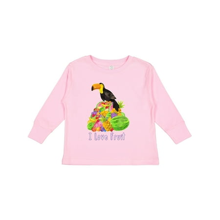 

Inktastic I Love Fruit Toucan Gift Toddler Boy or Toddler Girl Long Sleeve T-Shirt