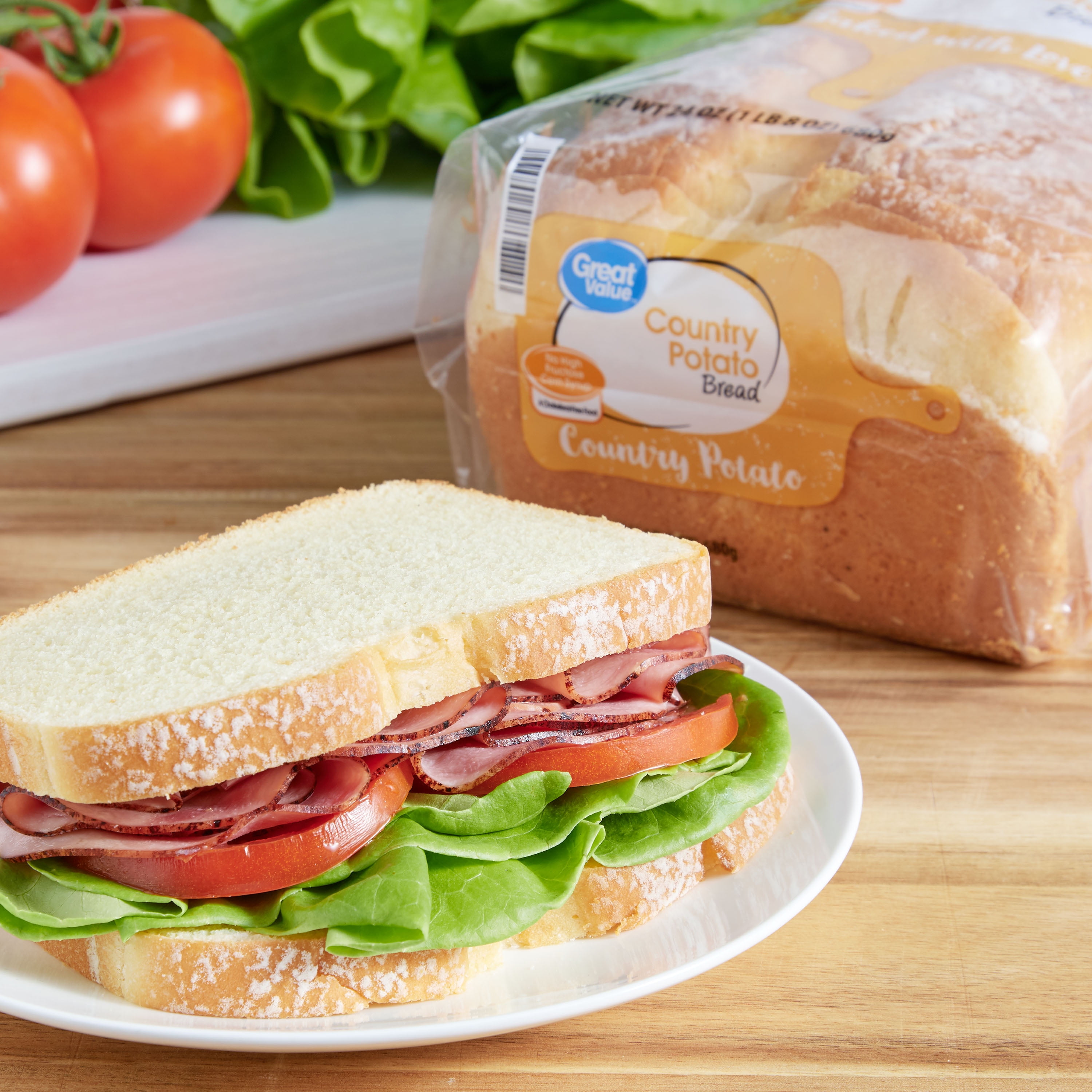 Great Value Country Potato Bread Loaf, 24 oz