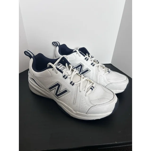 New Balance 608 V5 Mens Size 9 Running Shoes Low Top White Blue Lace Up MX608WN5