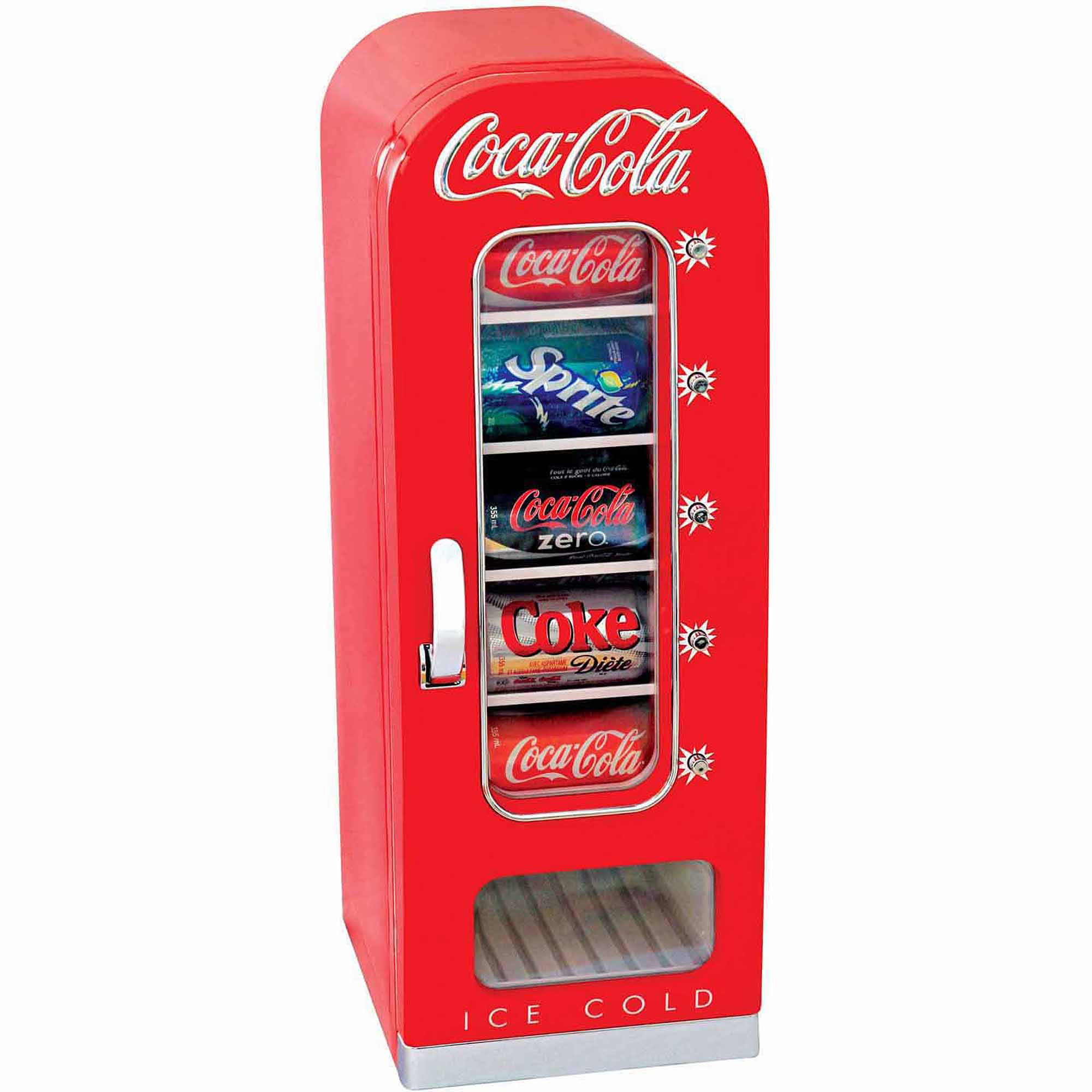 Coca Cola 10 Can Ac Dc Retro Vending Cooler And Fridge 0 64 Cubic