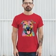 thumbnail image 3 of Tee Hunt Dean Russo Pets Art Pit Bull T-Shirt Everyone Has Best Dogs Men's Tee, Red, 4X-Large, 3 of 5