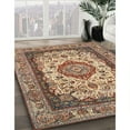 thumbnail image 2 of Ahgly Company Indoor Rectangle Traditional Dark Sienna Brown Medallion Area Rugs, 3' x 5', 2 of 6