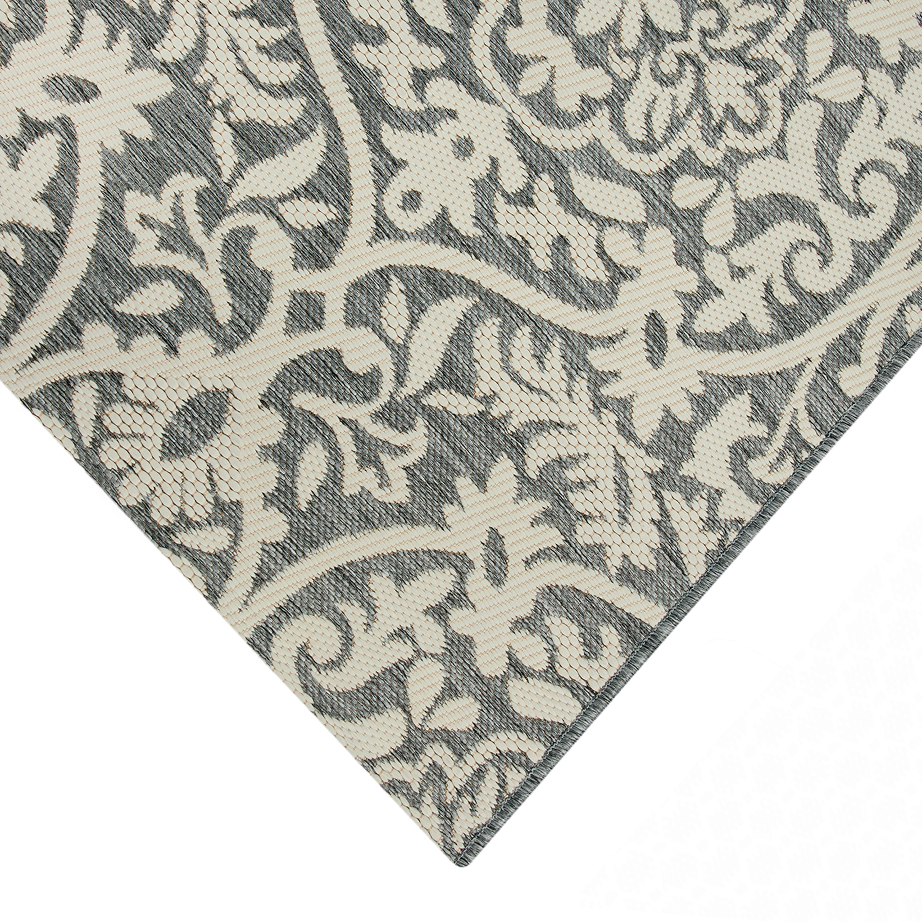 Mainstays 5' x 7' Gray Medallion Outdoor Rug