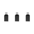 thumbnail image 1 of ZLight USB-C Type-C Male To USB 3.0 Female OTG Data Adapter Converter Computer Connector black 3Set, 1 of 6