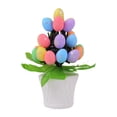 thumbnail image 1 of Huevos de Pascua artificiales Adorno de bonsai Suministros de decoración del hogar Decoración decorativa de Pascua para vacaciones en interiores Puntos de plata, 1 of 8