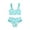 Blue, variant on uikmnh Kids Girls 2-Piece Bikini Set - Colorful Beach Rash Guard Swimwear Color:Blue,Size:5-6 Years