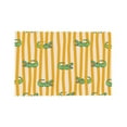 thumbnail image 4 of DouZhe Polyester Set de 4 Sets de Table, Mignon Dessin Animé Motif Crocodile Vert Résistant à la Chaleur Place Mats pour Table à Manger, 12 "x 18", 4 of 6