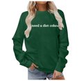 thumbnail image 1 of Chandail en Molleton d'Hiver pour Femmes Mode Festive Imprimé de Noël Col Rond Haut Mignon à Capuche Chandails en Molleton Confortables pour Femmes Chandails en Molleton à Capuche pour Femmes Dames Chandails en Molleton pour Filles Softball Échauffement, 1 of 5