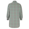 thumbnail image 3 of Robe à Manches Longues Femme Mode Femmes Imprimée à Manches Longues Boutons Imprimés Col Rabattu Élégante Rétro Longue Robe Robe T-Shirt Femme Femmes Robe à Manches Longues T-Shirts pour Femmes Mode, 3 of 7