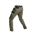 thumbnail image 4 of Domzest Men's Tactical Pants Water Resistant Ripstop Cargo Work Lightweight EDC Hiking Pants with Multi Pockets Army Green XL, 4 of 4
